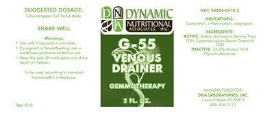 g55-01.jpg Principal Display Panel - 2 FL. OZ. Bottle Label - g55 01