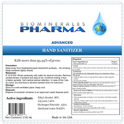 Principal Display Panel (3785 ML Bottle Label)