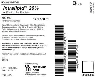 int0i-0000-21.jpg PACKAGE LABEL – PRINCIPAL DISPLAY – Intralipid 500 mL Shipper Label - int0i 0000 21