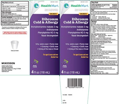 Brompheniramine Maleate 2 mg, Phenylephrine HCl 5 mg (Dibromm Cold And Allergyliquid 1)