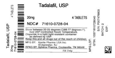 Bottle Label 20 mg (71610 0728 04)
