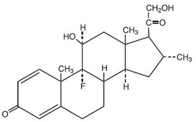 Chemical Structure - desoximetasone 01