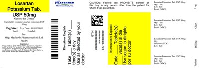 Losartan Potassium Tab Usp 50mg (Losartan 50 mg 30s)