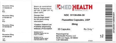 fluoxetine-fig2.jpg PACKAGE LABEL-PRINCIPAL DISPLAY PANEL - 20 mg - fluoxetine fig2