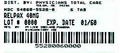 5528.jpg PRINCIPAL DISPLAY PANEL - 40 mg Tablet Blister Pack - 5528