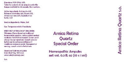 Arnicaretinaquartzspecialorderampules