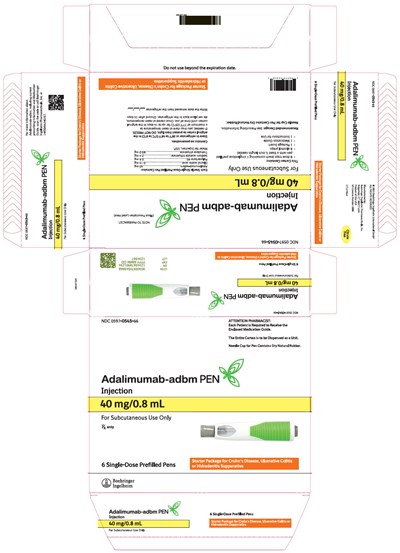 PRINCIPAL DISPLAY PANEL - 40 mg/0.8 mL Kit Carton - NDC 0597-0545-66 - adalimumab 39