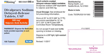 PACKAGE LABEL-PRINCIPAL DISPLAY PANEL - 500 mg (100 Tablets Bottle) - divalproex fig8