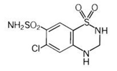 Structure - losartanhdrochlorothiazide hctz