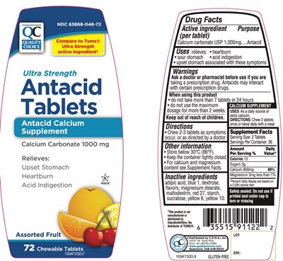 103AF72PVLFLB.jpg Quality Choice Ultra Strength Antacid 72 Chewable Tablets - 103AF72PVLFLB