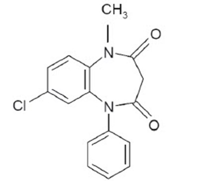 Chemical Structure - clobazam 01