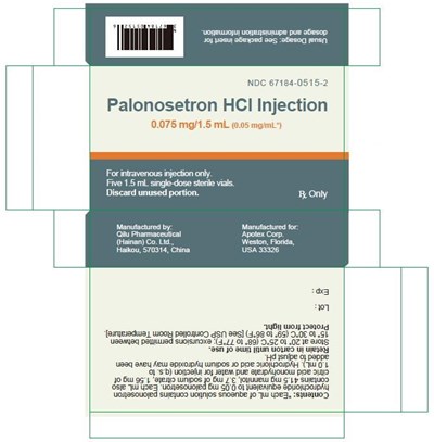 Carton Label Ndc 67184-0515-2 (Palonosetron 6)