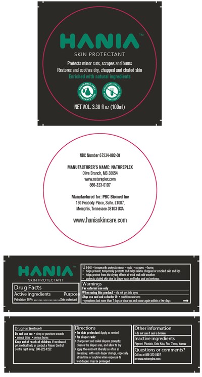 hania-01.jpg PRINCIPAL DISPLAY PANEL - 100 ml Jar Label - hania 01