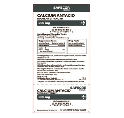 image-01.jpg Calcium Antacid 500 mg Unit Dose Box Label - image 01