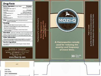 Xerion Mozi-Q 30 Label - Xerion Mozi Q 30