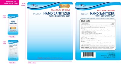 Image Of Packaging (Handsanitizerwithsecurityclip)