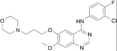 Structural Formula For Gefitinib (Image 01)