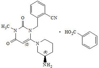 Chemical Structure - alogliptin 01