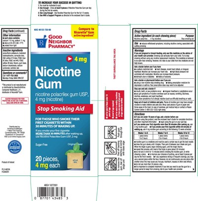 Nicotine Polacrilex 4 mg (nicotine) (Nicotine 4 mg Original Uncoated Usp Gum 1)