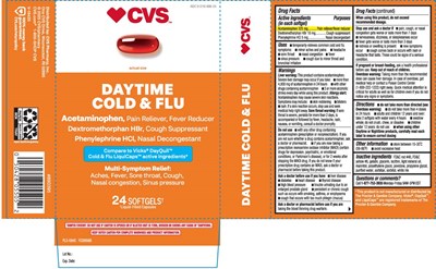 Acetaminophen 325 mg Dextromethorphan Hbr 10 mg Phenylephrine HCl 5 mg (Daytime Pe Softgels Pur 1)