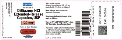 image-04.jpg Diltiazem Hydrochloride Extended-Release Capsules, USP 120 mg Bottle Label - image 04