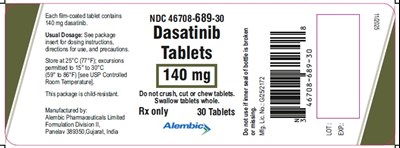 30 tablets - dasatinib 140 mg