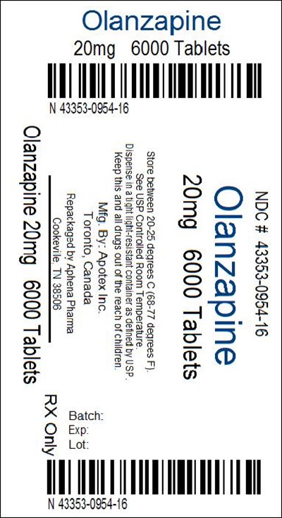 Bottle Label 20mg (43353 0954 16)