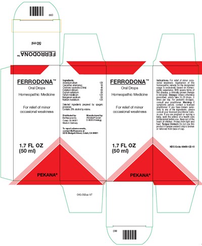 PRINCIPAL DISPLAY PANEL - 50 ml Bottle Box - ferrodona 01