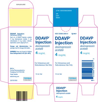 ddavp-02.jpg PRINCIPAL DISPLAY PANEL - 10 mL Vial Carton - ddavp 02