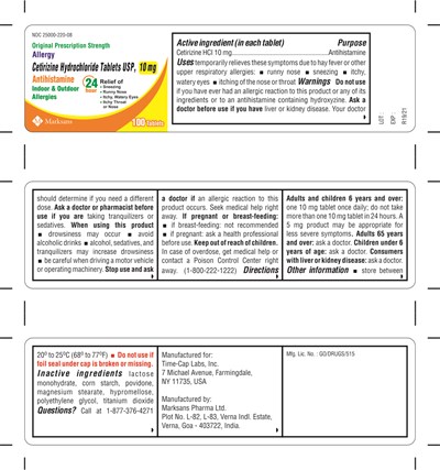 10mg-100sbottle (Cetirizine HCl 10 mg 100s Bottle)