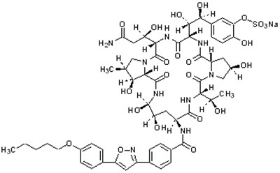 Structure Formula Of Micafungin Sodium (Image 01)