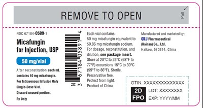 Container Label For Strength 50 mg/vial (Image 02)