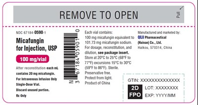 Container Label For Strength 100 mg/vial (Image 03)