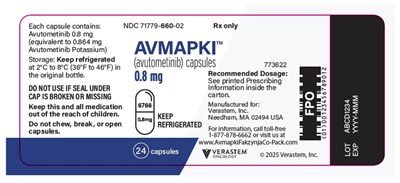 avmapki-04.jpg PRINCIPAL DISPLAY PANEL - 0.8 mg Capsule Bottle Label - avmapki 04