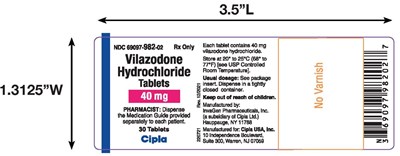 Vilazodone_40mg_label.jpg Vilazodone_40mg - Vilazodone 40mg label