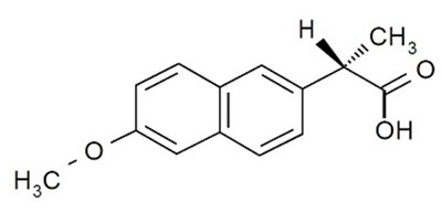 Naproxen-structure (Naproxen Esomeprazole1)