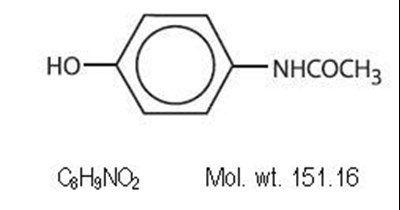 acetaminophen-molec-struc - butalbital acetaminophen and caffeine tablets 2