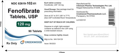 image description - Fenofibrate Tablets USP 120mg