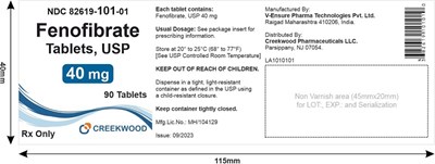 image description - Fenofibrate Tablets USP 40mg