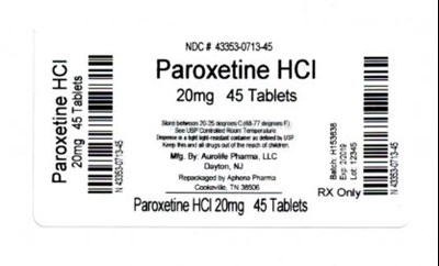 Bottle Label 20 mg (43353 0713 45)
