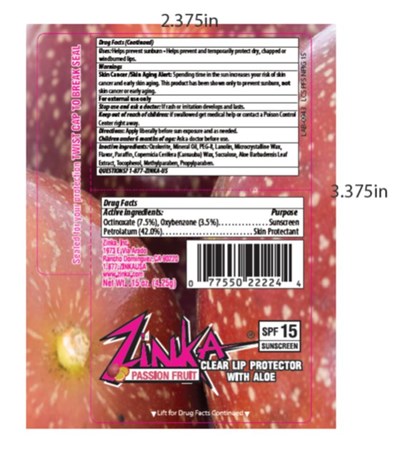 Zinka Passion Fruit Label Spf 15 Lip Balm (662cac4f C42b 4ec5 B8da 7a0819e481db 01)