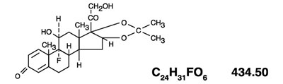 Triamcinolone Acetonide Structure - triamcinolone str 1