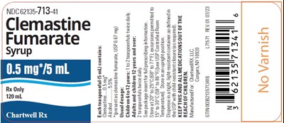 "image Description" (Clemastine Fumarate 120ml Bottle Label)
