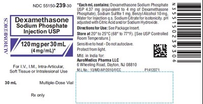 dexamethasone-fig5.jpg PACKAGE LABEL-PRINCIPAL DISPLAY PANEL - 120 mg per 30 mL (4 mg / mL) Container Label - dexamethasone fig5