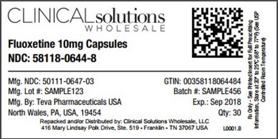Fluoxetine 10mg Capsule 30 Count Blister Card (Image 02)