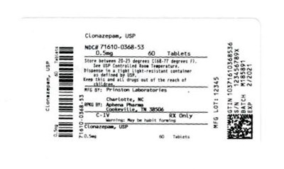 Bottle Label 0.5 mg (71610 0368 53)