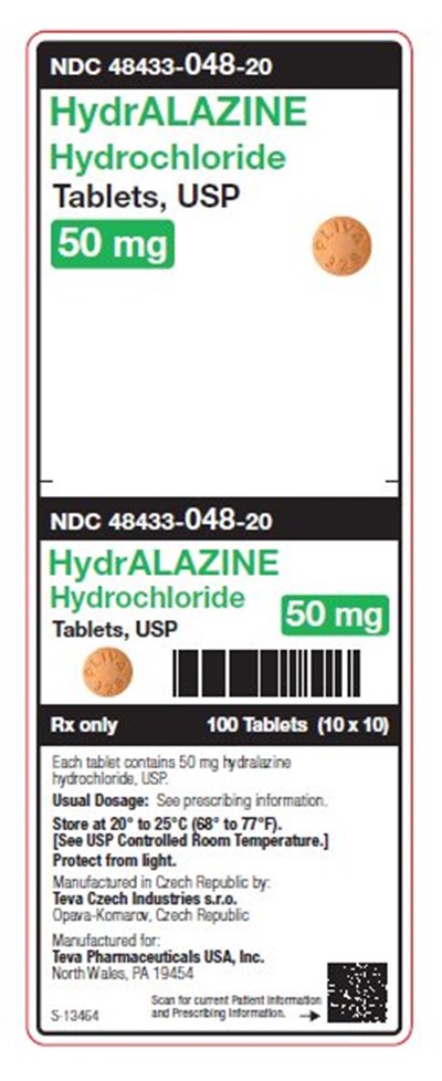 Hydralazine Hyddrochloride Tablets, Usp 50 mg Unit Carton Label (Image 05)