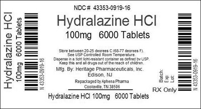 Bottle Label 100mg - 43353 919