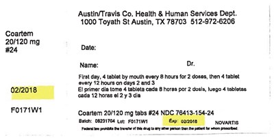 coartem-03.jpg PRINCIPAL DISPLAY PANEL - 20/120 mg Tablet Bottle Label - coartem 03