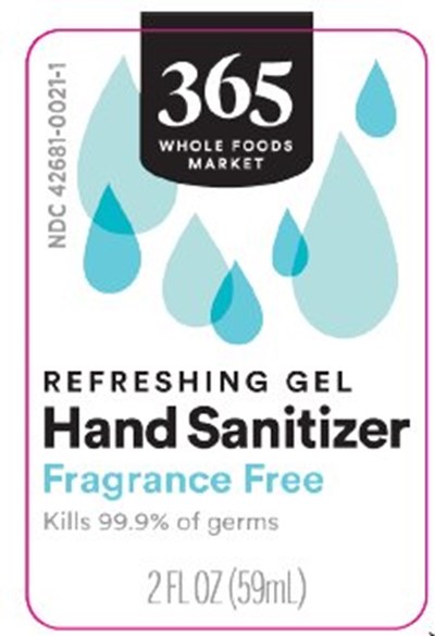 Refreshing Gel Hand Sanitizer Label (Image 01)